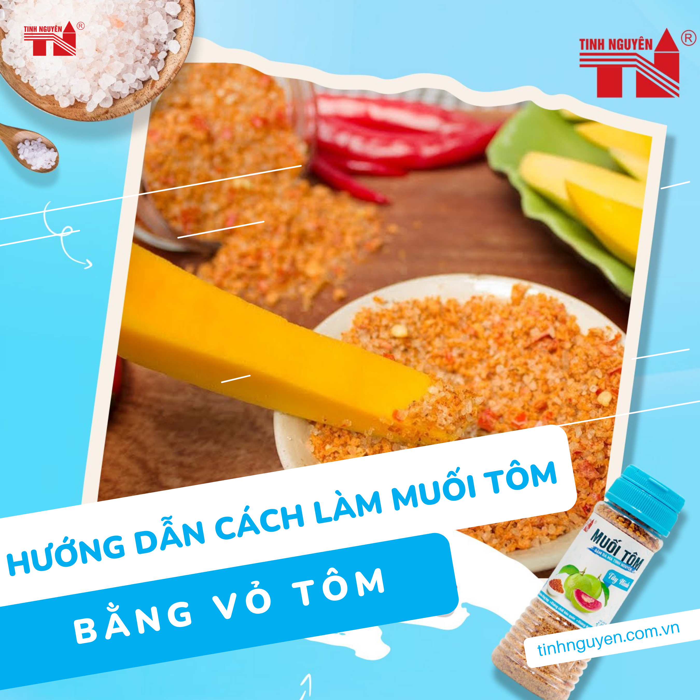 Hướng dẫn cách làm muối tôm bằng vỏ tôm?